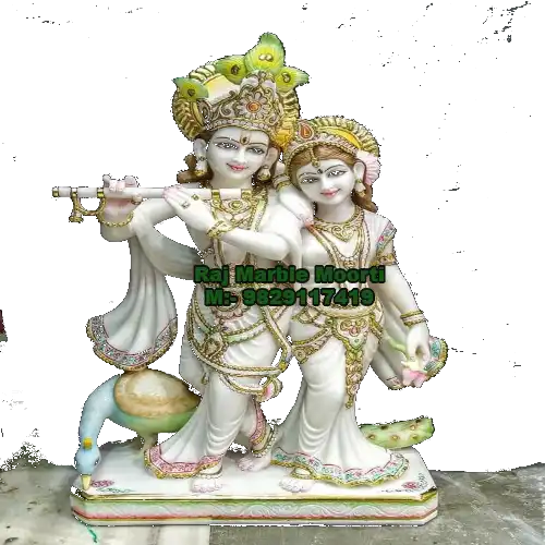 Radha-Krishna Marble Moorti