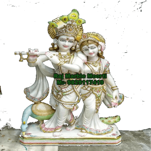 Radha-Krishna Marble Moorti