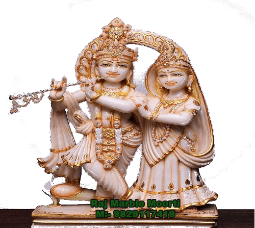 Marble Radha-Krishna Statue