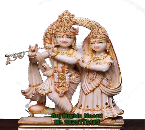 Marble Radha-Krishna Statue