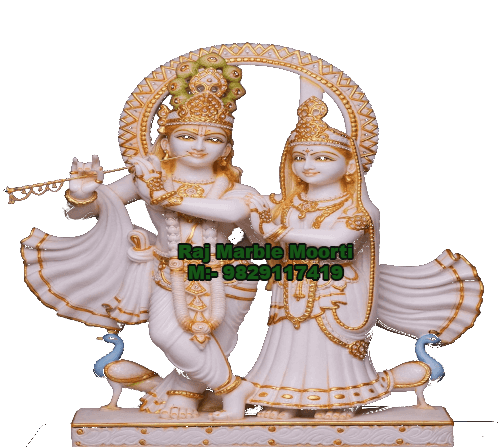 Radha-Krishna Marble Murti