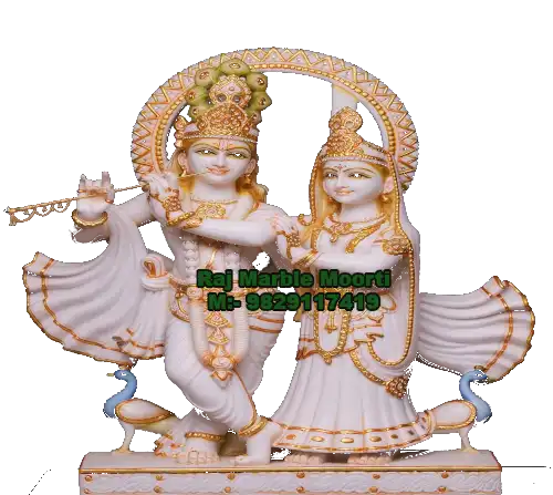 Radha-Krishna Marble Murti