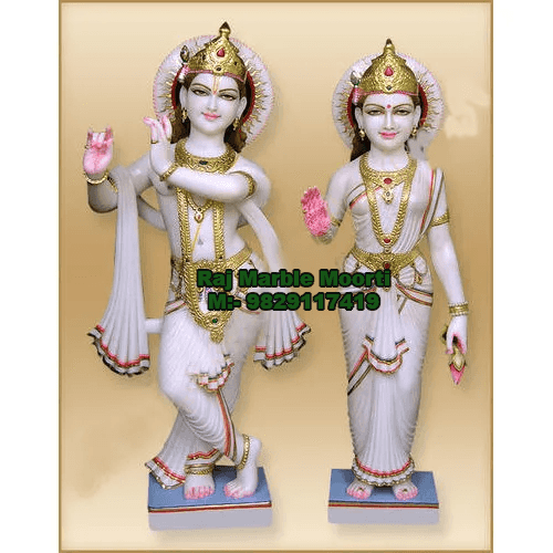 Marble Radha-Krishna Murti